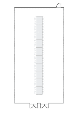 Configuração de sala de reuniões