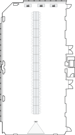 Configuração de sala de reuniões
