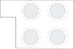 โต๊ะกลมแบบ Banquet