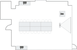 Configuração de sala de reuniões
