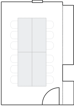 Configuração de sala de reuniões