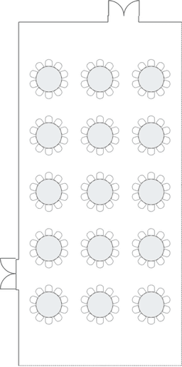 โต๊ะกลมแบบ Banquet