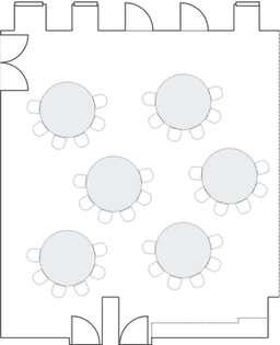 Semicírculos crecientes (Cabaret)