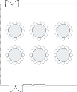 โต๊ะกลมแบบ Banquet