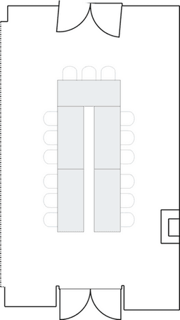 П-образная рассадка