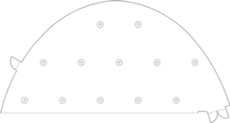 En mesitas de cóctel circulares