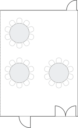 Banket yuvarlak masa