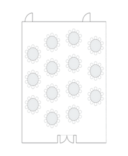 โต๊ะกลมแบบ Banquet