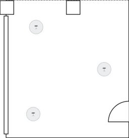 En mesitas de cóctel circulares