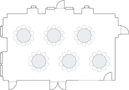 โต๊ะกลมแบบ Banquet