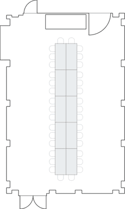 Configuração de sala de reuniões