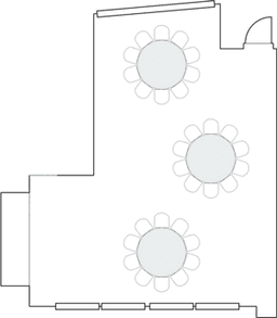 โต๊ะกลมแบบ Banquet