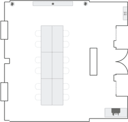 Configuração de sala de reuniões