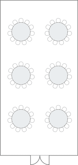 Mesas redondas de banquete