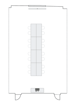 Configuração de sala de reuniões