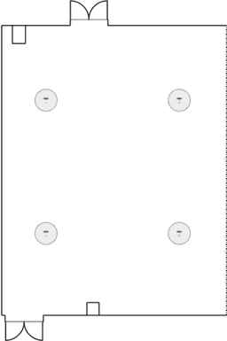 En mesitas de cóctel circulares
