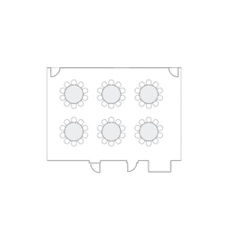 Mesas redondas de banquete