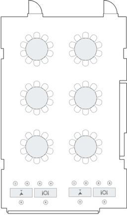 Banket yuvarlak masa