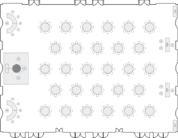 โต๊ะกลมแบบ Banquet