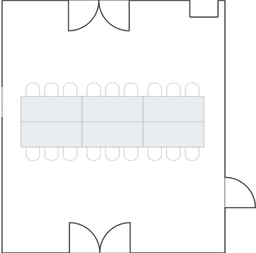Configuração de sala de reuniões