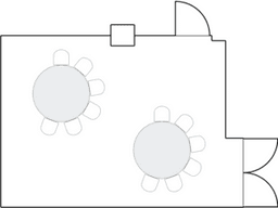 三日月形(キャバレー式)