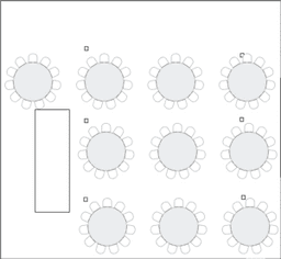 Banket yuvarlak masa