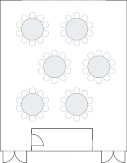 โต๊ะกลมแบบ Banquet