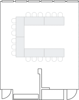 П-образная рассадка