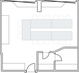 П-образная рассадка