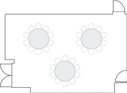 โต๊ะกลมแบบ Banquet