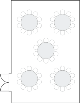 โต๊ะกลมแบบ Banquet
