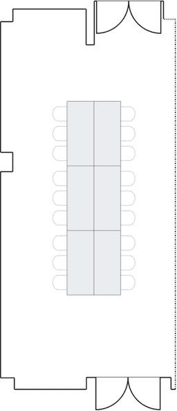 Configuração de sala de reuniões