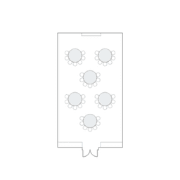 โต๊ะกลมแบบ Crescent (Cabaret)