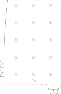 En mesitas de cóctel circulares
