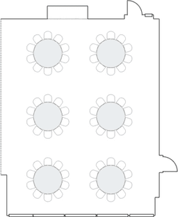 โต๊ะกลมแบบ Banquet