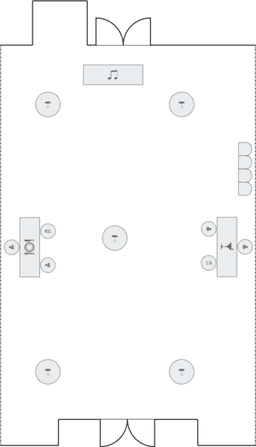 En mesitas de cóctel circulares