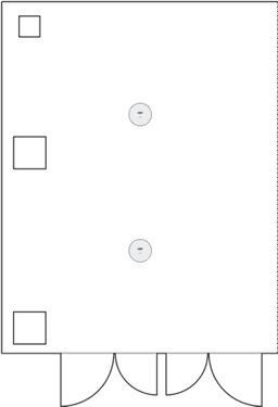 En mesitas de cóctel circulares