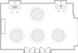 โต๊ะกลมแบบ Banquet