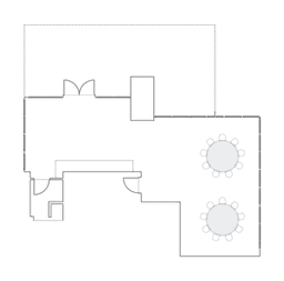 โต๊ะกลมแบบ Banquet