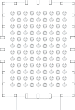 โต๊ะกลมแบบ Banquet