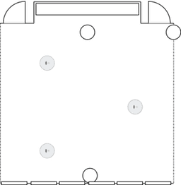 Mesas redondas de coquetel