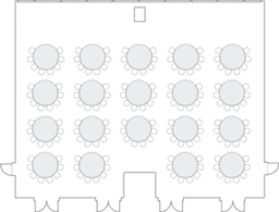三日月形(キャバレー式)