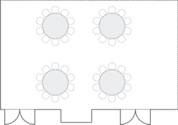 โต๊ะกลมแบบ Banquet