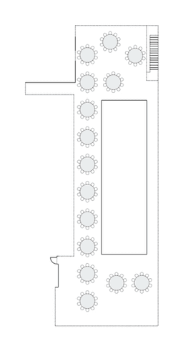 โต๊ะกลมแบบ Banquet