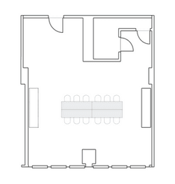 Configuração de sala de reuniões