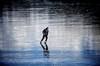 Skating on black ice