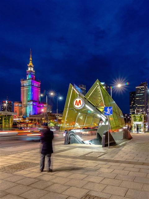 City centre by night