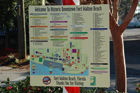 In het centrum van Ft. Walton Beach