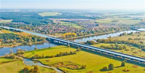 The Magdeburg waterway junction