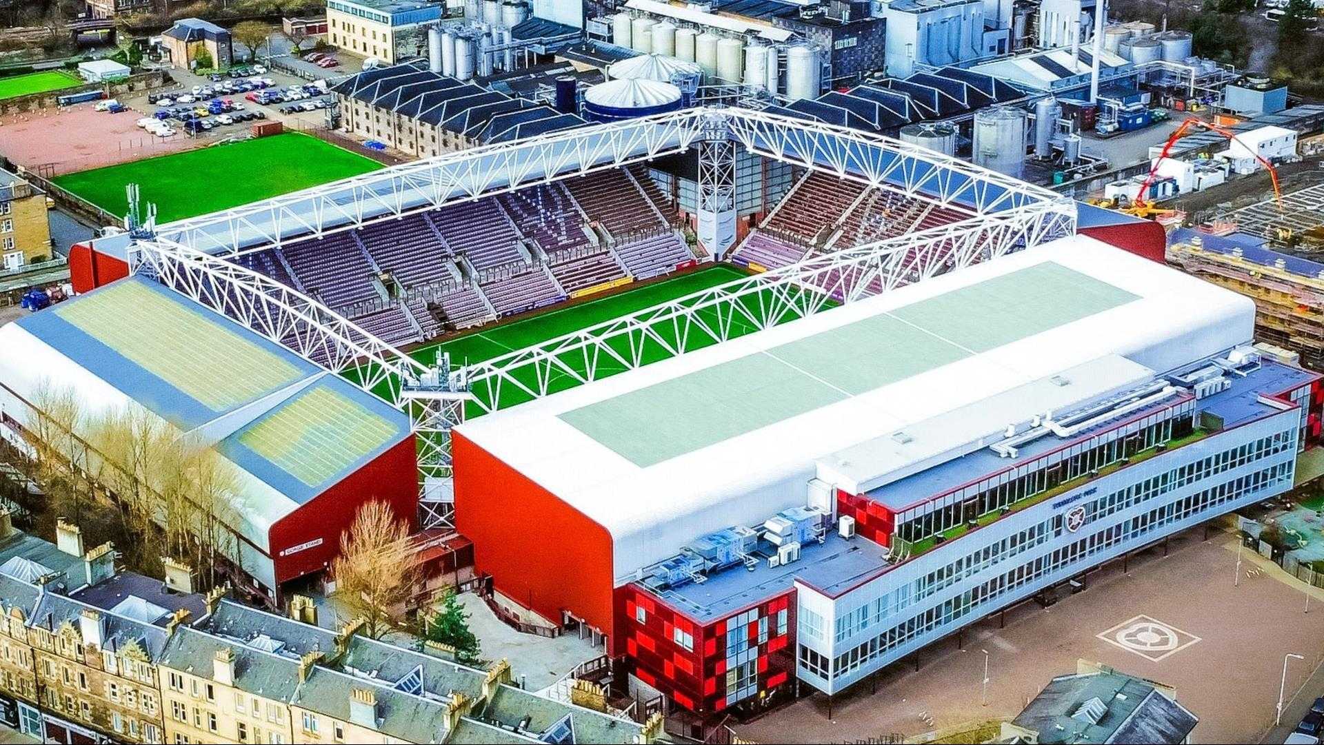 Tynecastle Park i Edinburgh, GB2